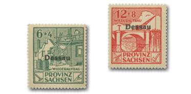 Deutsche Lokalausgaben - "Dessau - Spendenmarken"