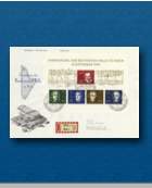 Der Briefmarkenblock "Einweihung der Beethoven-Halle zu Bonn"!