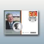 Streng limitierter offizieller Gedenkmedaillenbrief "Joachim Gauck"!