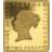 Die Vorderseite der Goldbriefmarke &ldquo;Blaue Mauritius&ldquo;